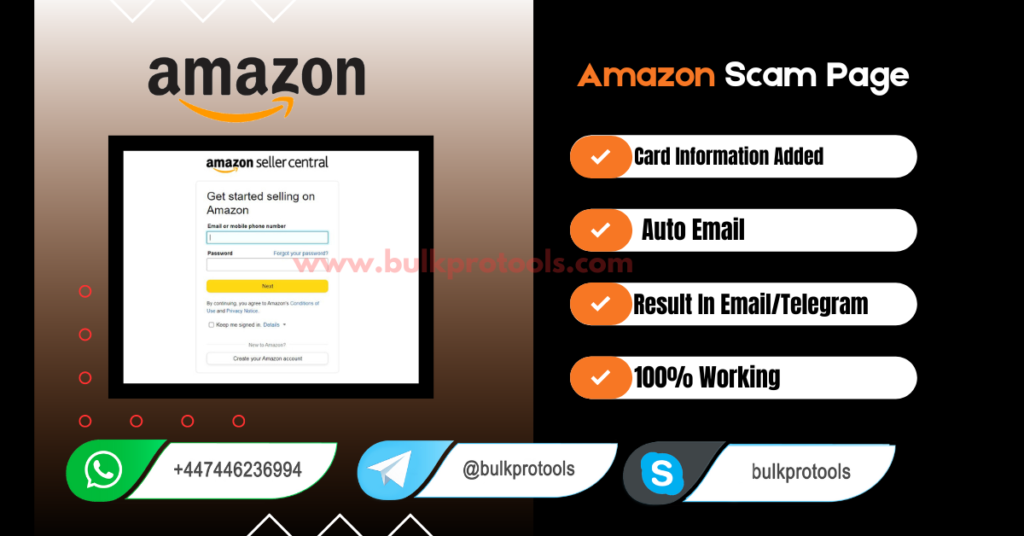 Amazon Scam page