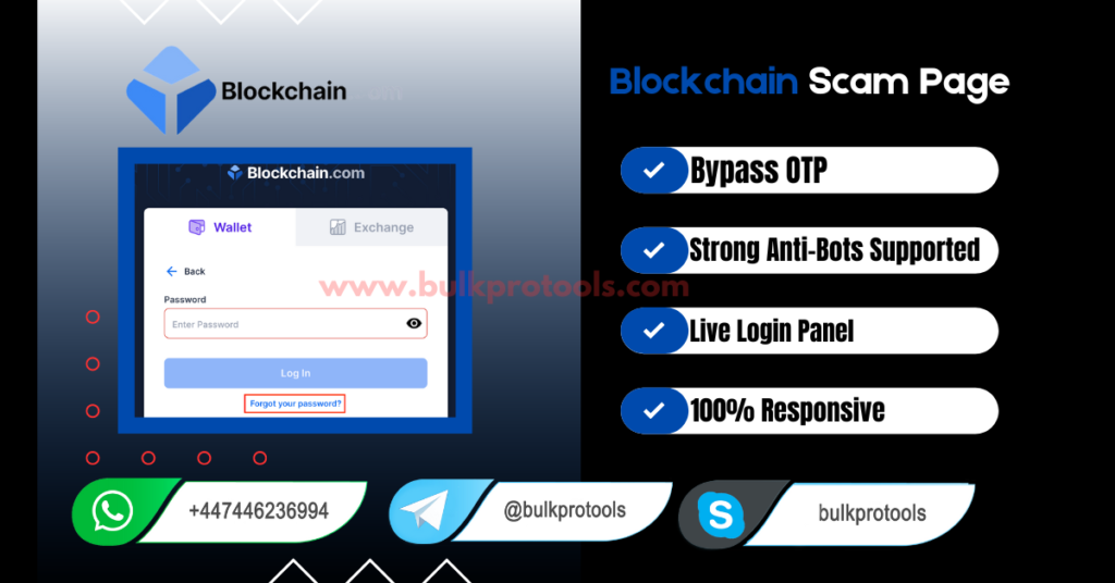 Blockchain scam page