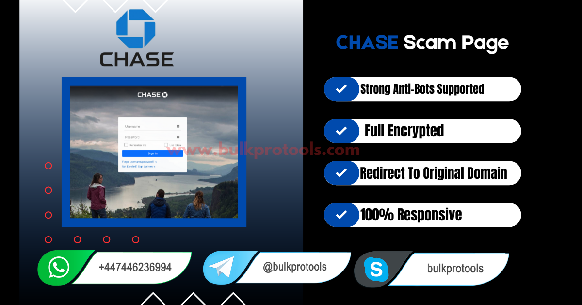 Chase Bank scam page