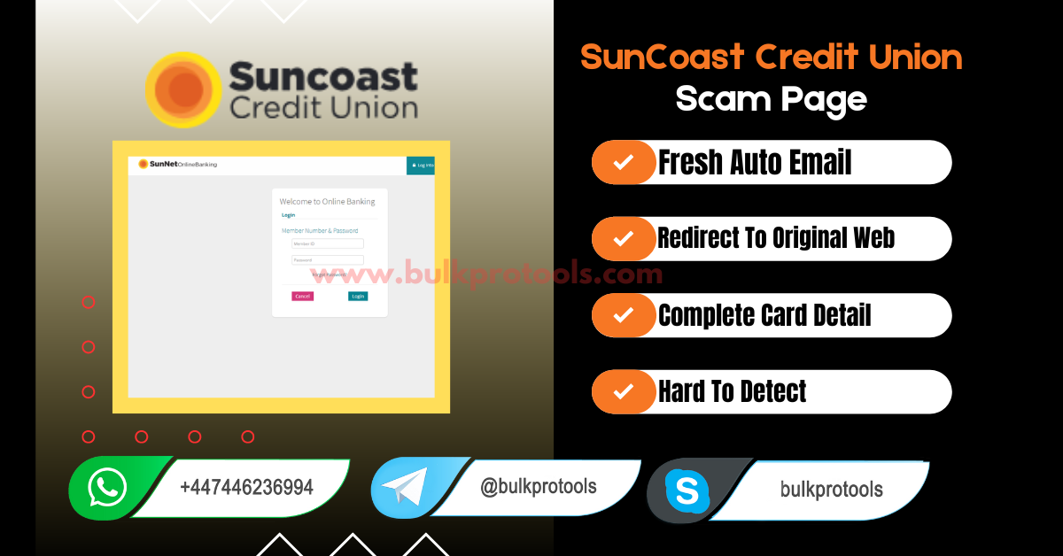 Suncoast Credit Union Scam Page