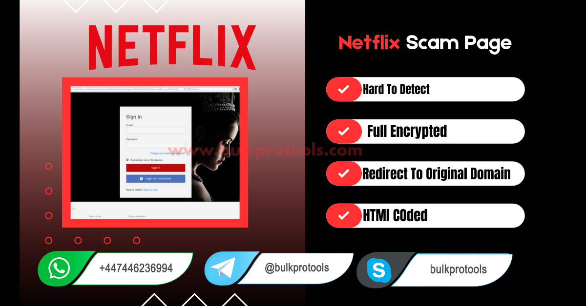 Netflix Scam Page