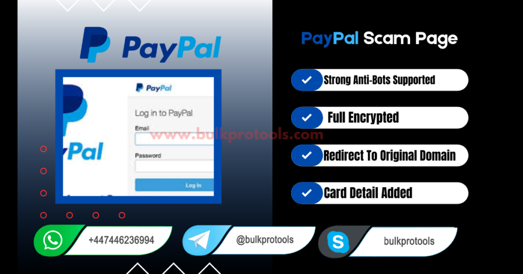 PayPal scam page