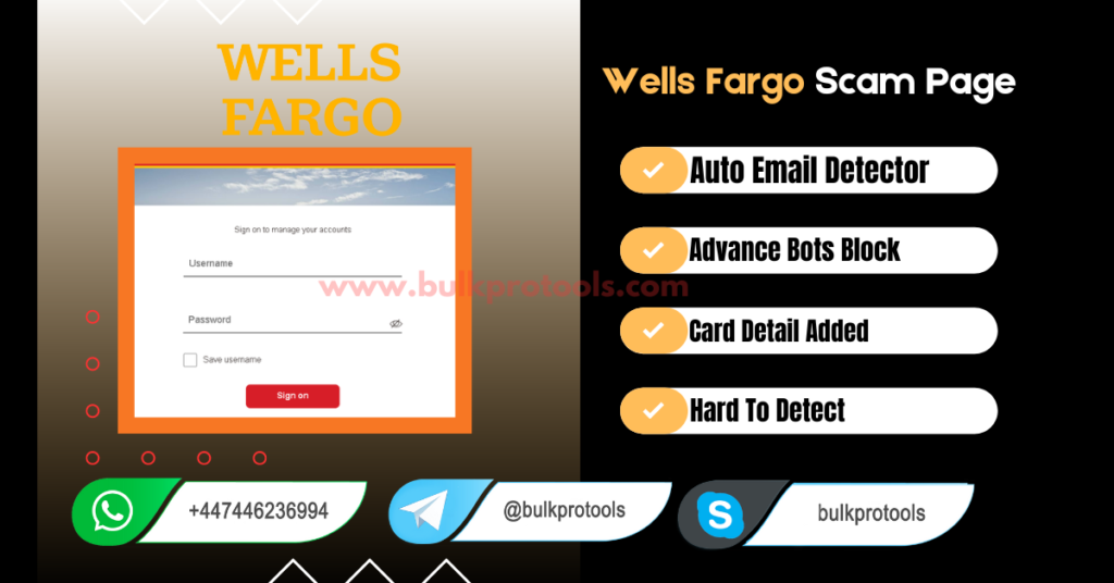 Wells Fargo Scam Page