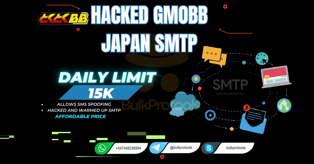 Hacked GMOBB Japan SMTP | 15k Daily Limit