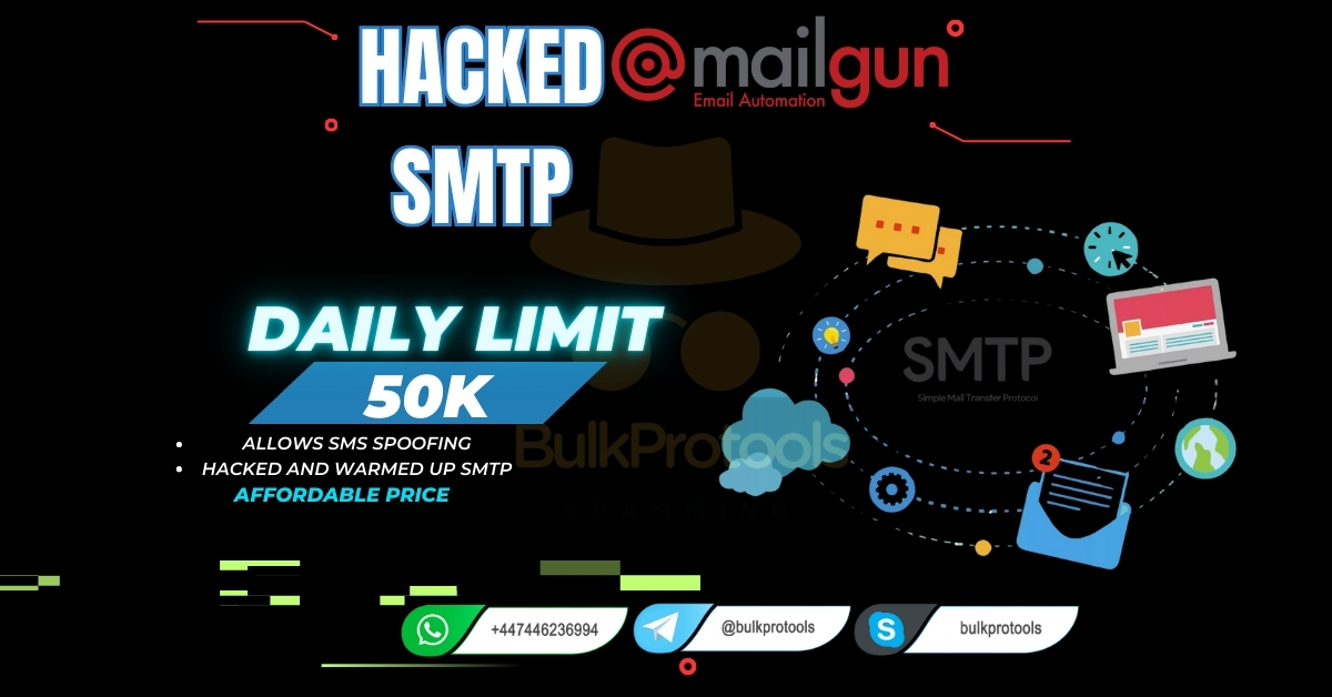 Hacked Mailgun SMTP | 50k Daily Limit