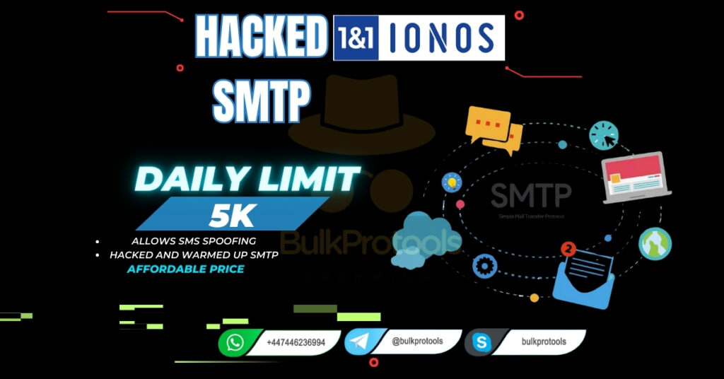 Hacked 1&1 IONOS SMTP | 5k Daily Limit