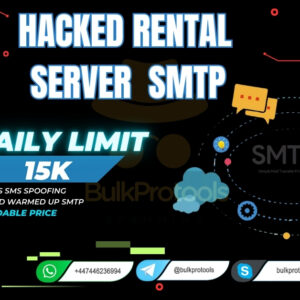 Hacked Rental Server SMTP | 15k Daily Limit