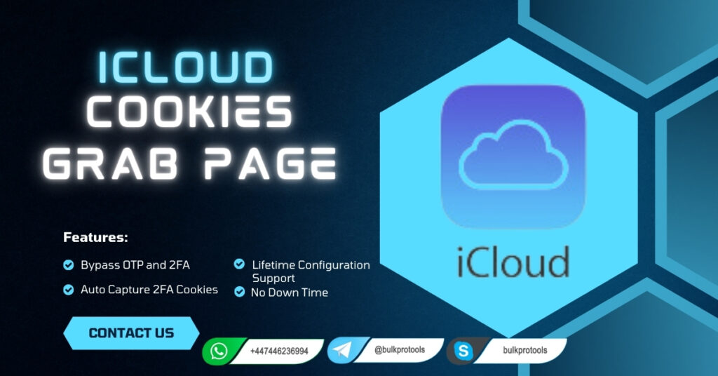 iCloud Cookies Grab Page