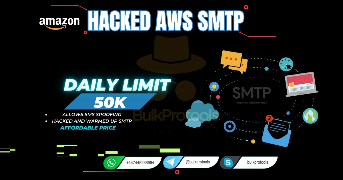 Hacked Amazon AWS SMTP | 50k Sending Limit