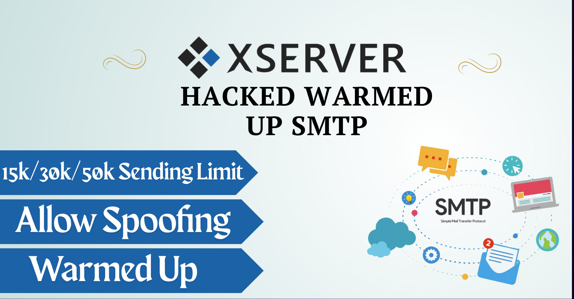 Hacked Xserver Japan SMTP Reliable Email Sending with 15K / 30K / 50K Limits