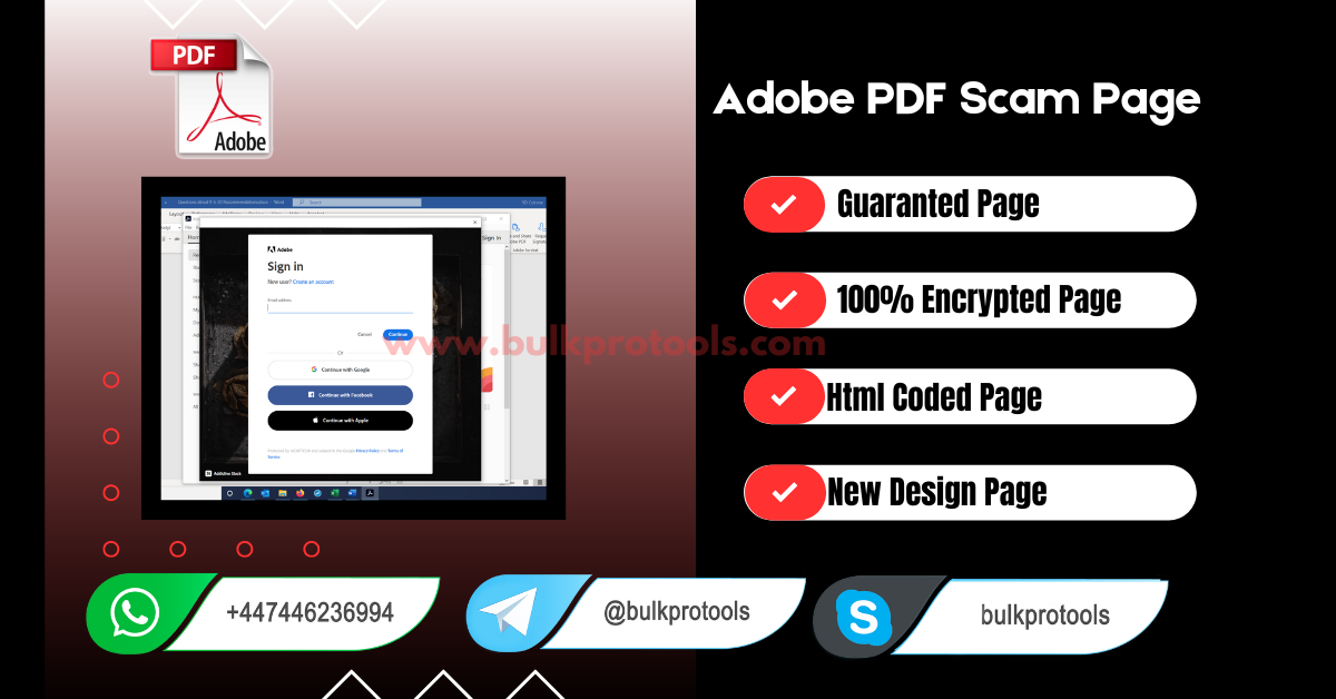 Adobe pdf scam page