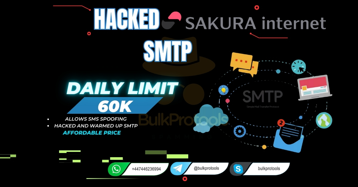 Hacked Sakura Internet SMTP | 60k Daily Limit